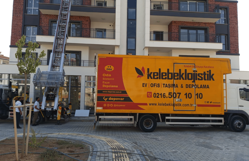 Zümrütevler dış cephe nakliyat teleskopik asansörü kurulumu